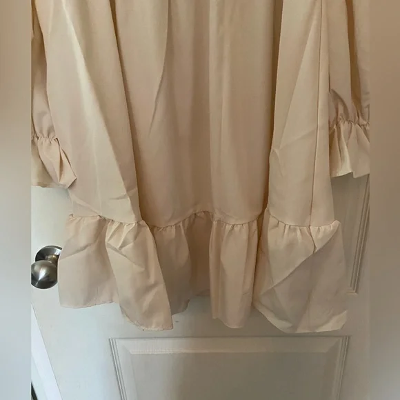 Swintager Beige Peasant Dress - Picture 11 of 12